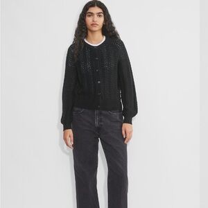 Wilfred Black Knit Cardigan